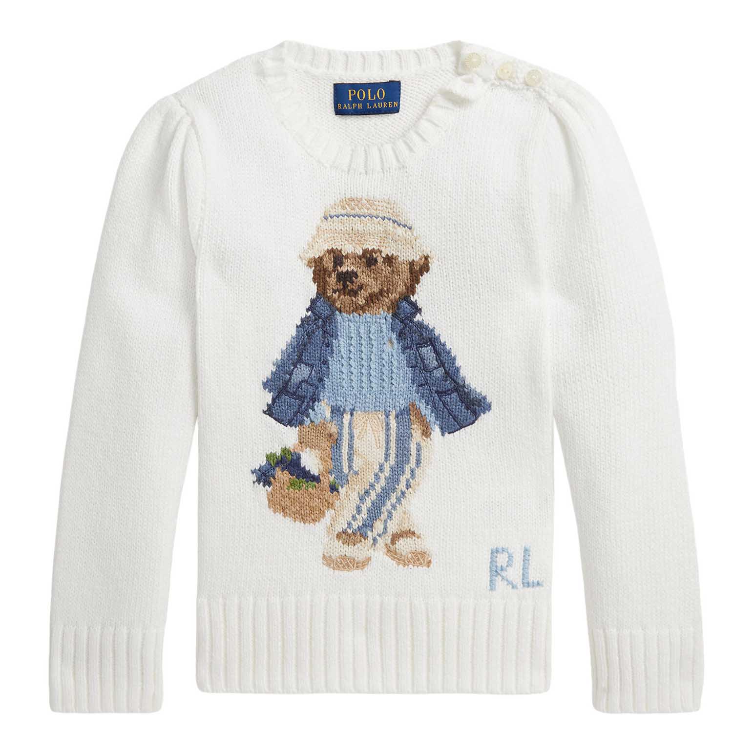 Polo Ralph Lauren Polo Bear Cotton Sweater 3-6Y